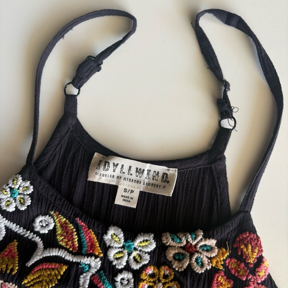 Idyllwind Women's Floral Haze Halter Crinkle Top Size Small - Picture 3 of 9